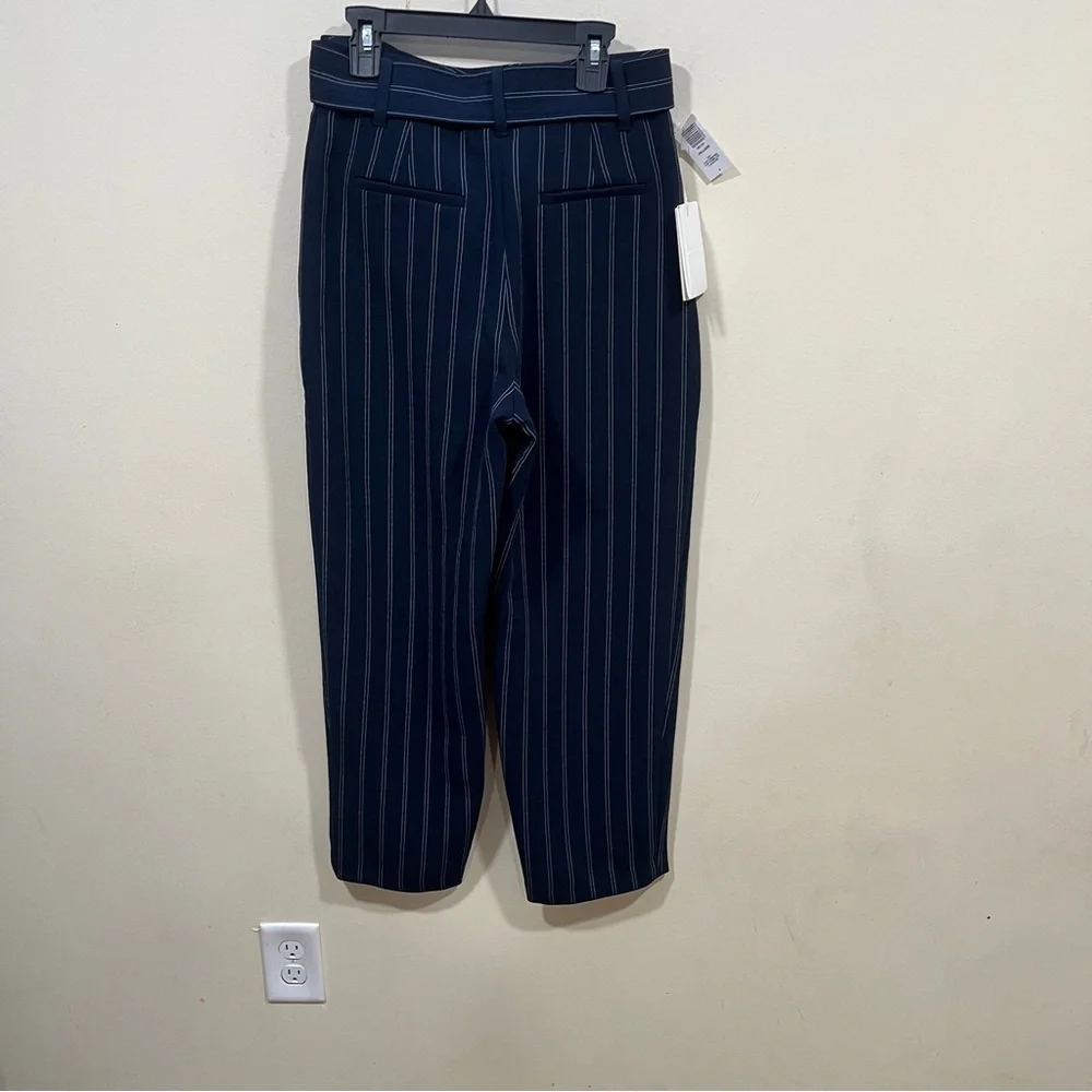 NWT Aritzia Wilfred Tie-Front (Jallade) Pant size 4 striped navy & white - Picture 10 of 12